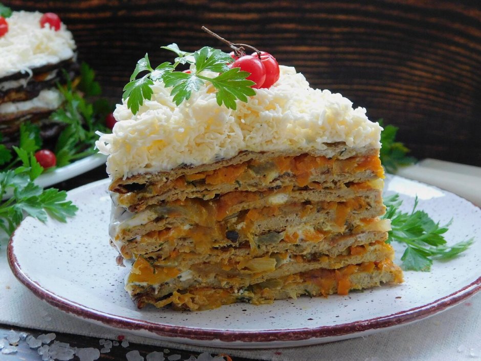 Печеночный торт закусочный