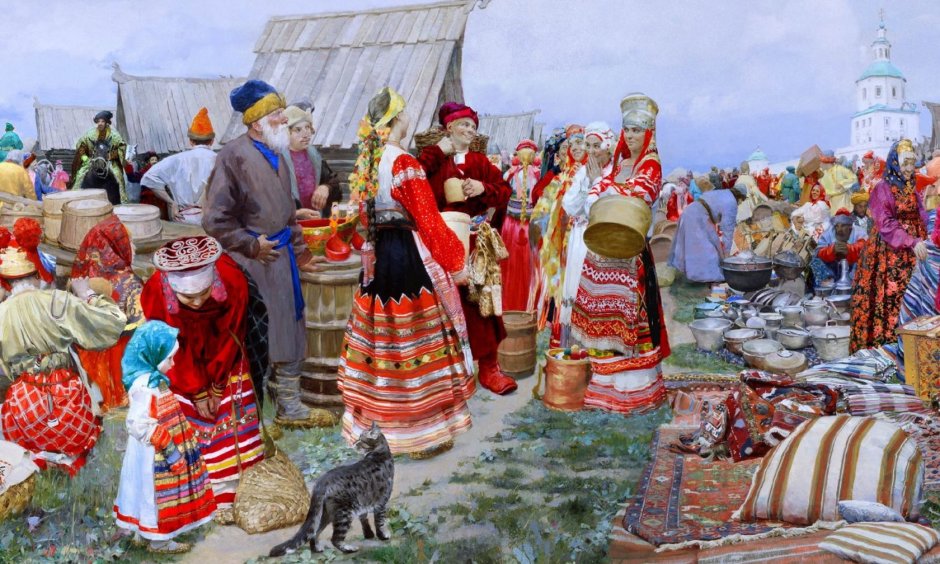 Ярмарка в Москве на красной площади