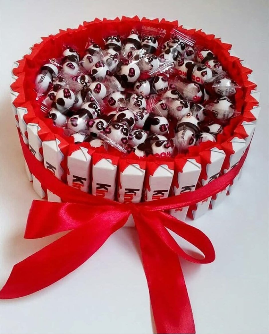 Сердечко из киндеров