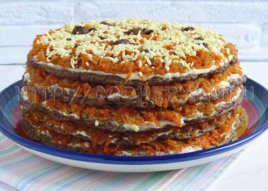 Печеночный торт 500г печени говяжьей