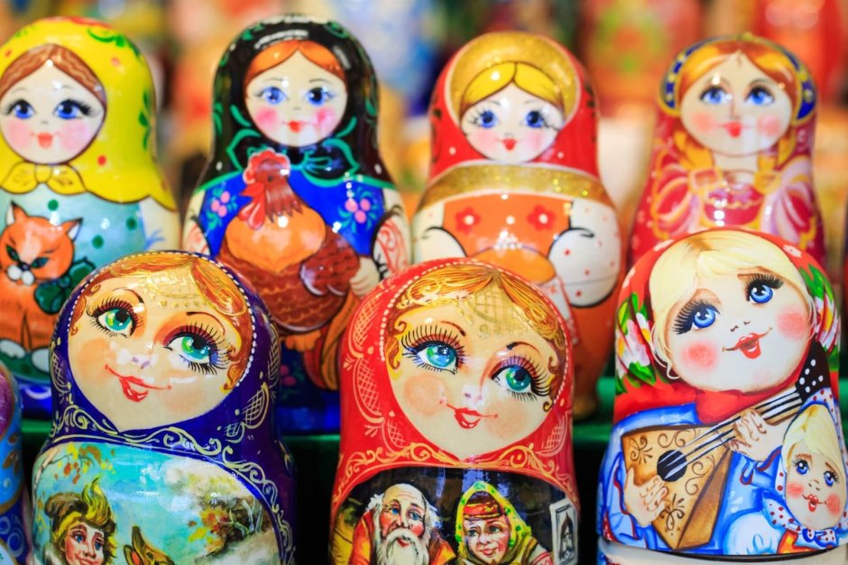 Матрёшка русская деревянная