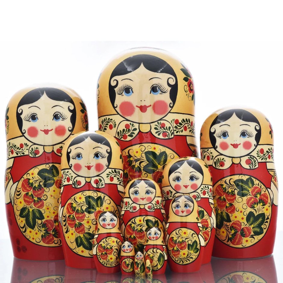 Много матрешек