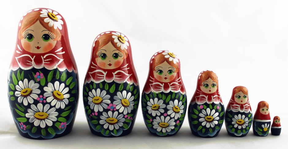 Матрешки в интерьере кухни