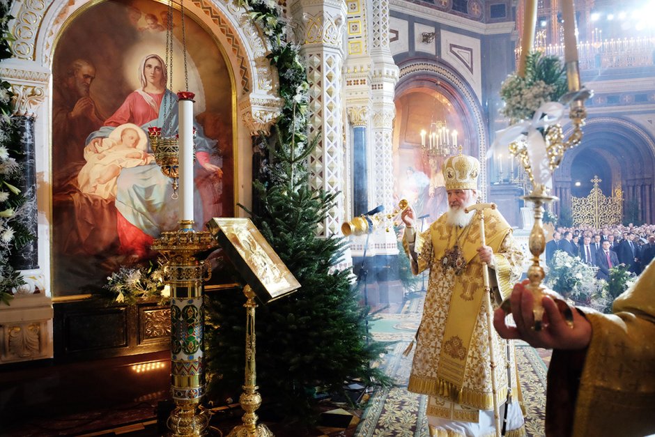 Рождество Христово богослужение в храме