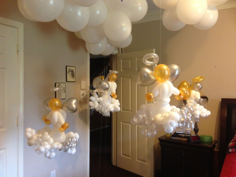 Baby Angel Balloons Decor