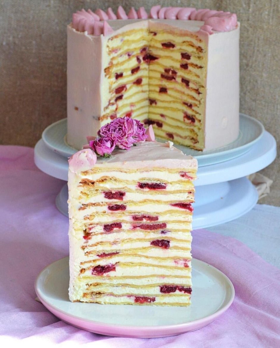 Торт из вафельных коржей