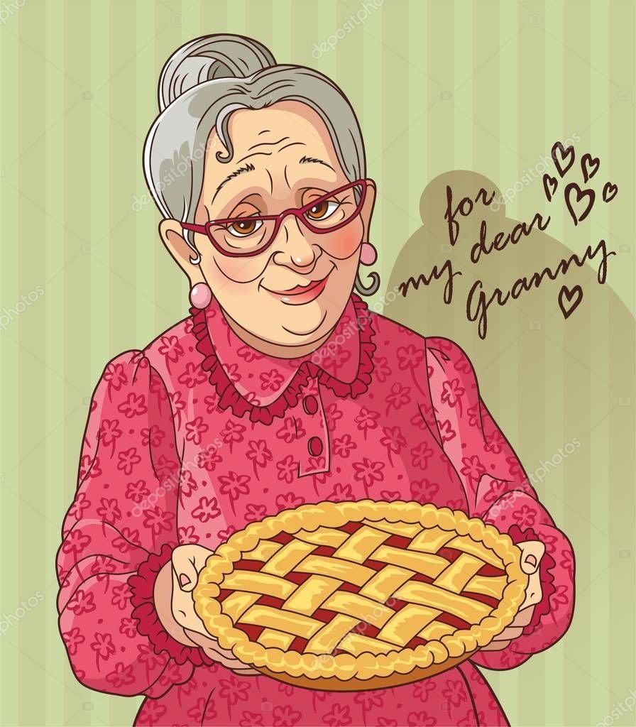 Бабушка рисунок