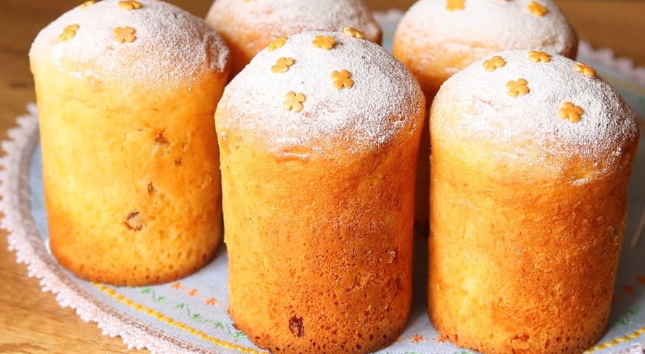 Маленькие куличи на Пасху