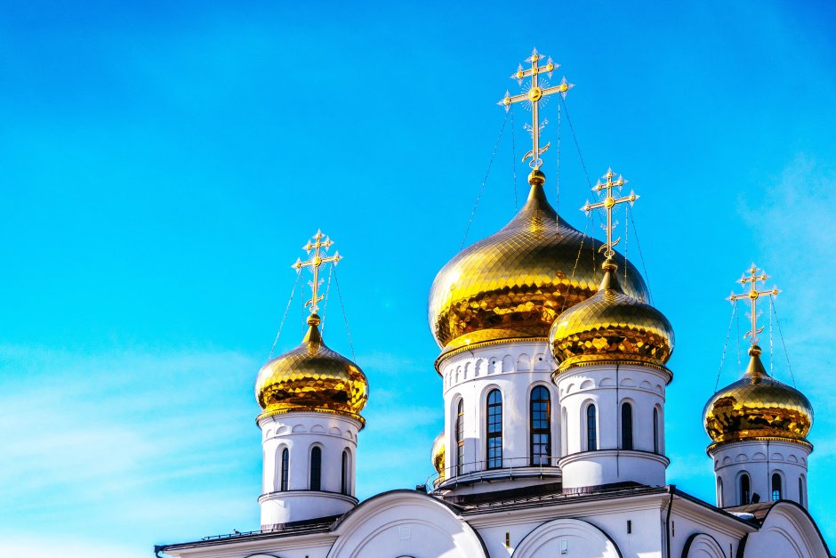 Церковь храм собор золотые купола