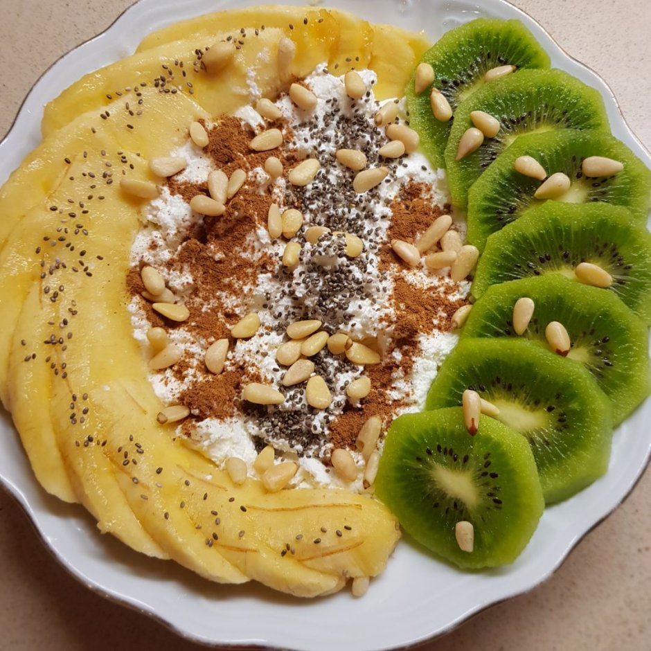 Чиа с киви и бананом