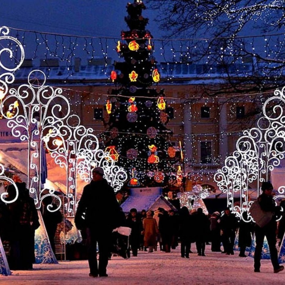 Пионерская площадь Санкт-Петербург зимой