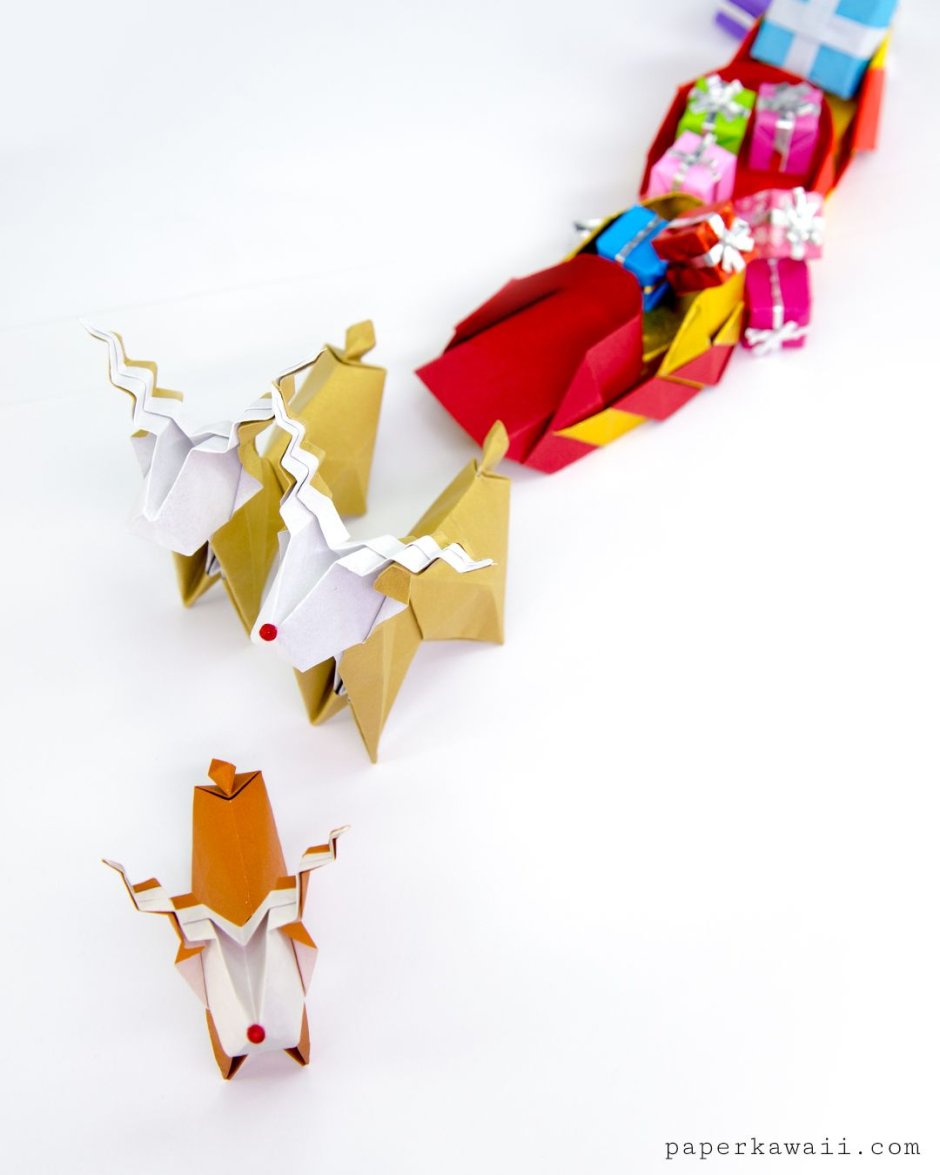 Reindeer оригами