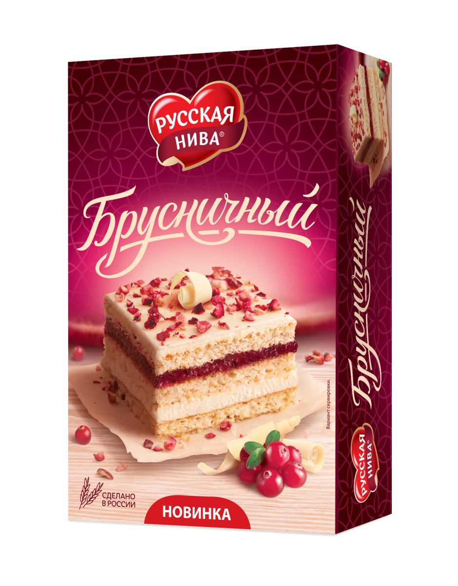 Торт брусничный русская Нива