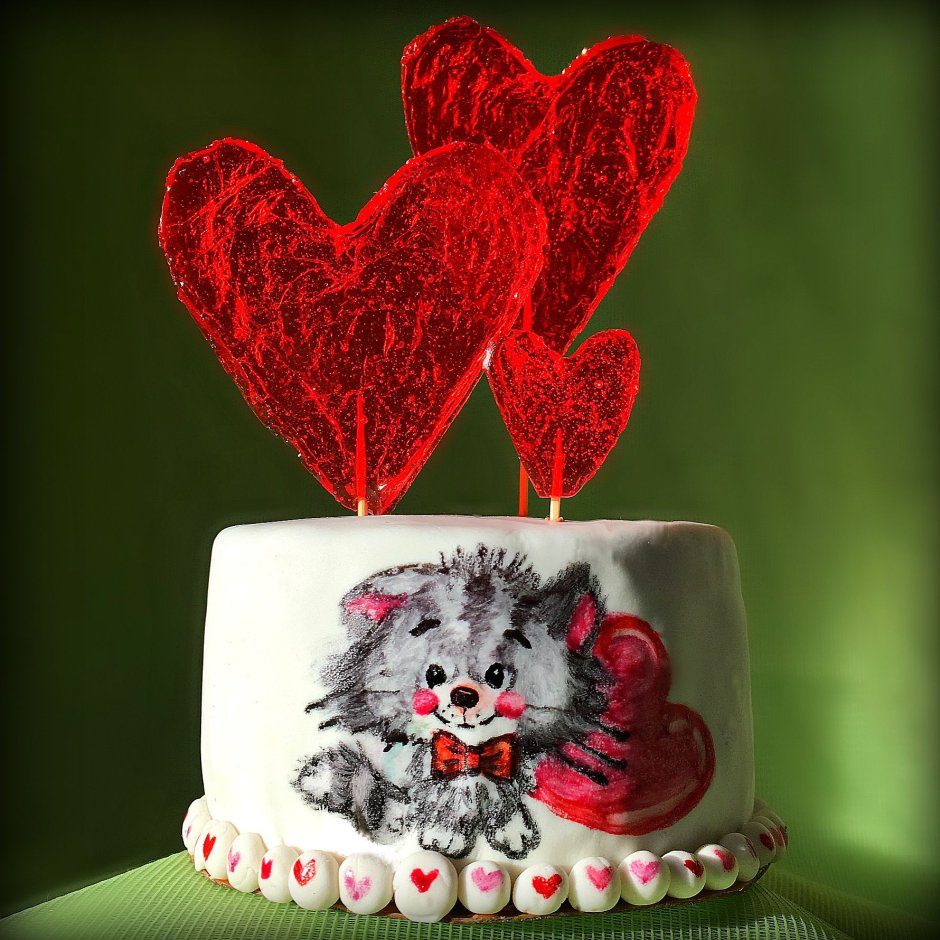 Торт с любовной тематикой