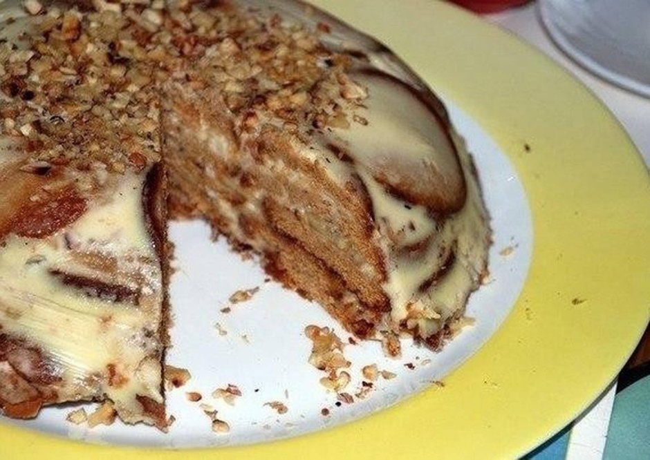Банановый торт без выпечки "Трюфельдинья"