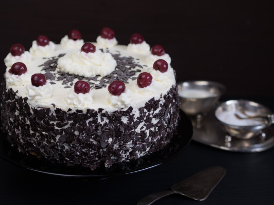 Торт "чёрный лес" (Black Forest Cake)