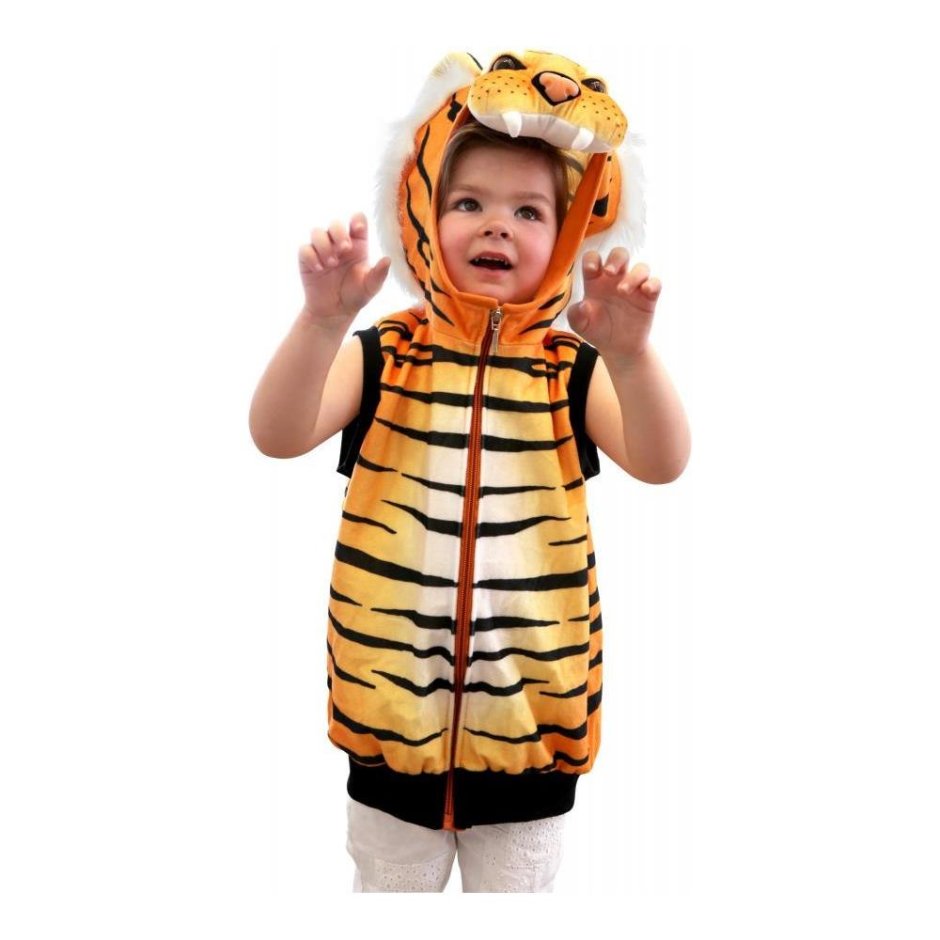 Платье с тигром детское