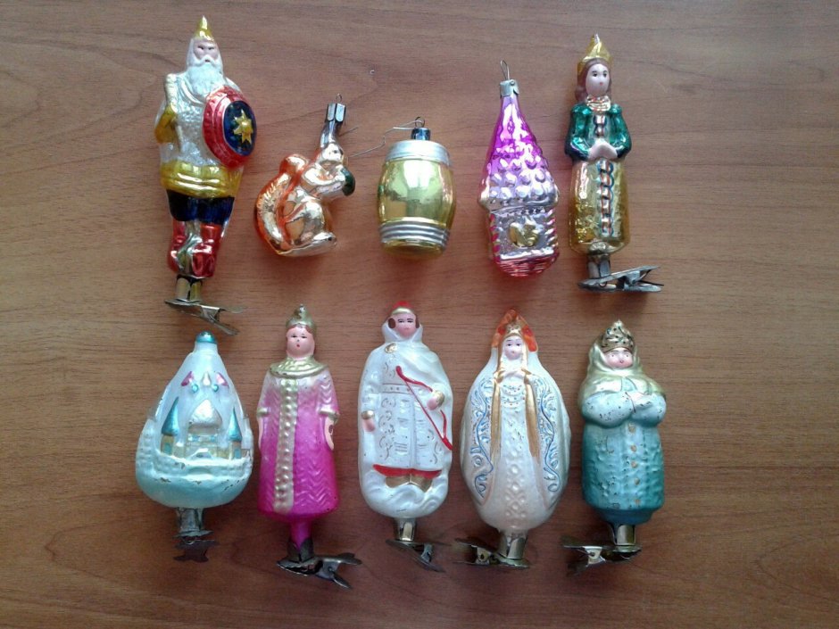 Набор елочных игрушек сказка о царе Салтане СССР