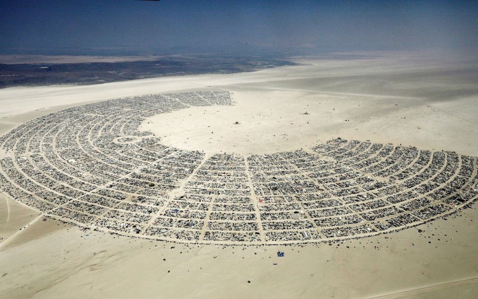 Город в пустыне Невада Burning man
