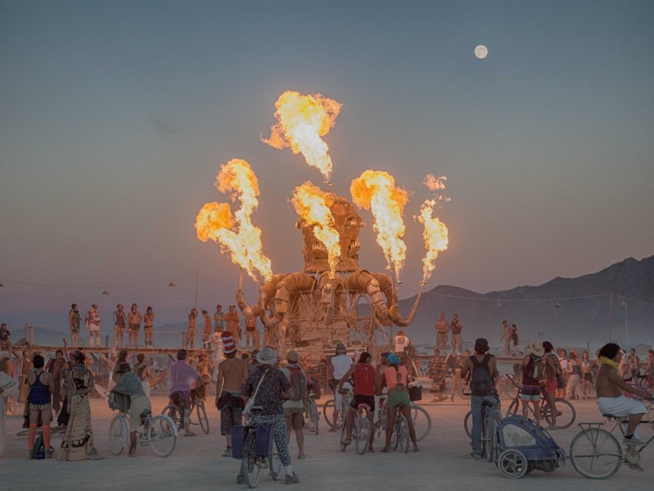 Фестиваль в пустыне Невада Burning man