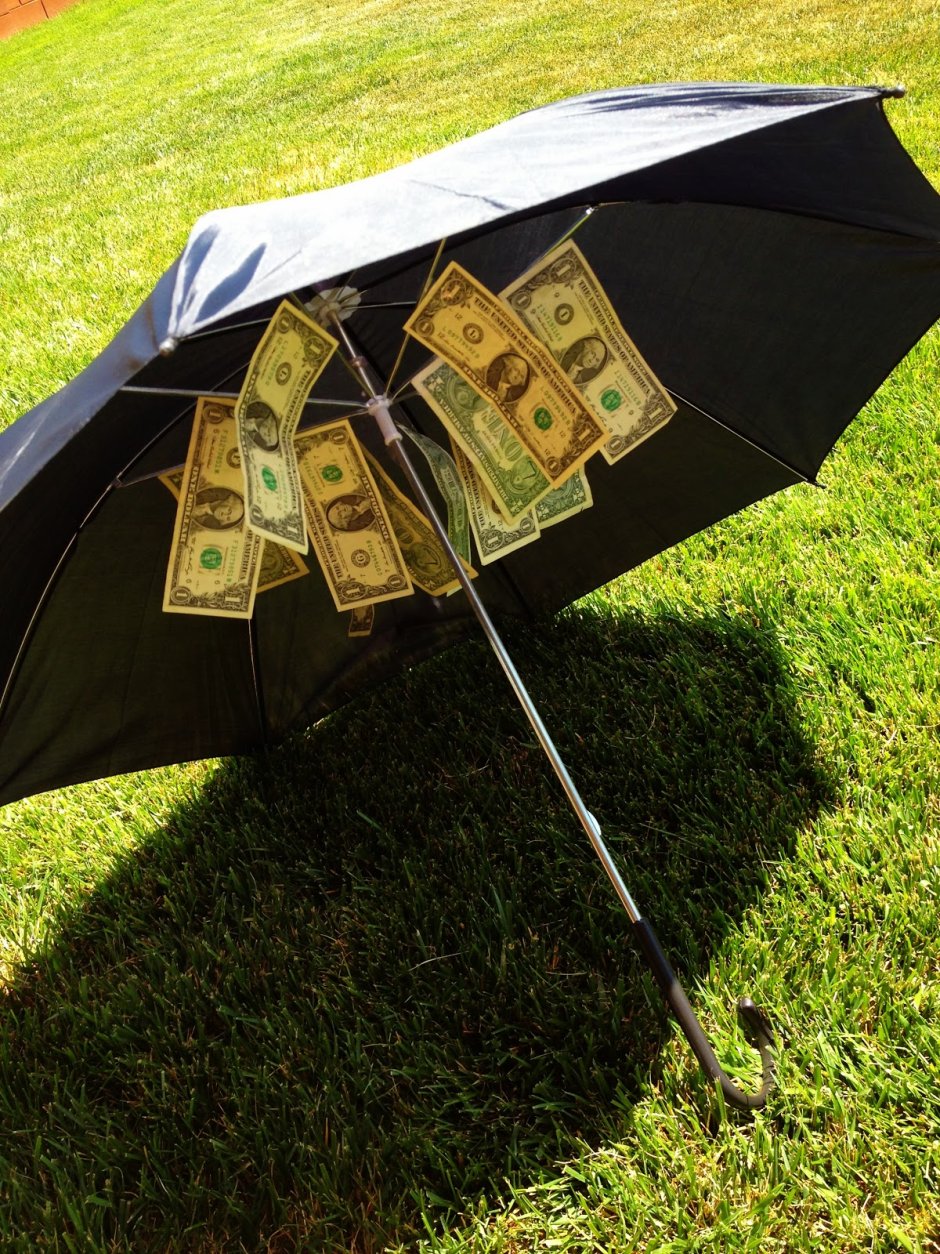 Зонт денежный на подарок