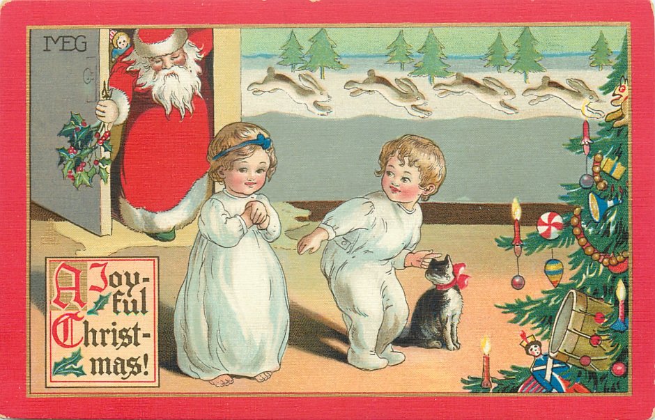 Рождественская открытка в Германии