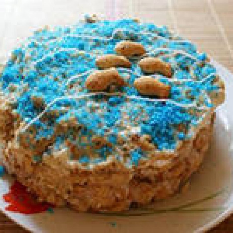 Заливной торт без выпечки с печеньем и желатином