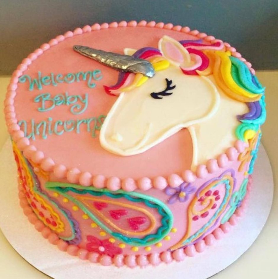 Торт на день рождения ребенку Единорог