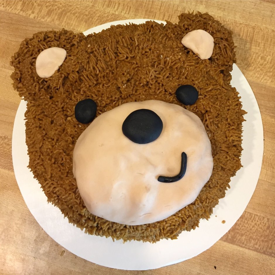 Торт в форме медведя