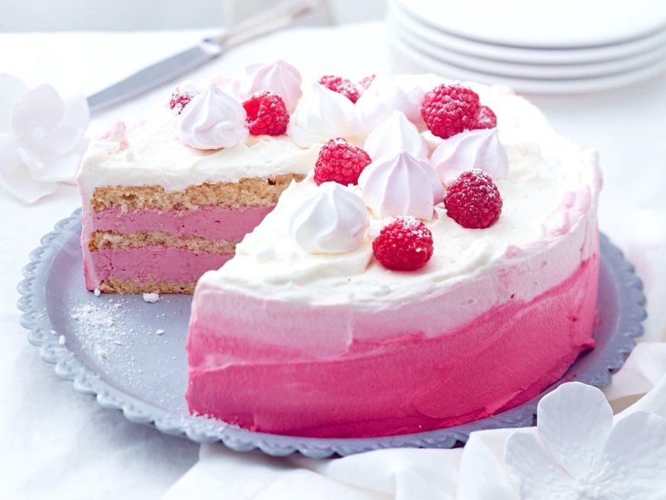 Торт "малиновая шарлотка" (Raspberry Charlotte)