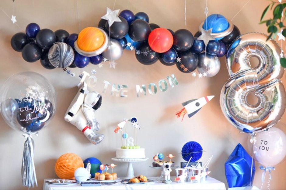 Тематика дня рождения космос для мальчика 2 года