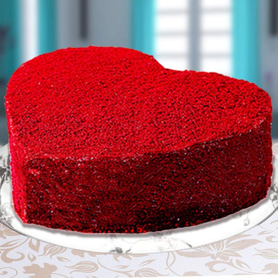 Торт с красными подтеками