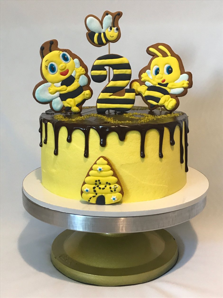 Декор пчелки на торт