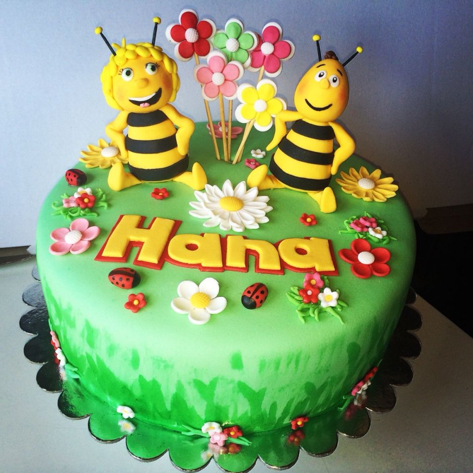 Фигурки пчелок на торт