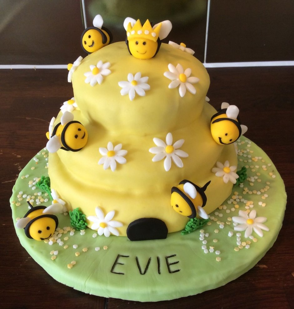 Торт в виде пчелы на день рождения
