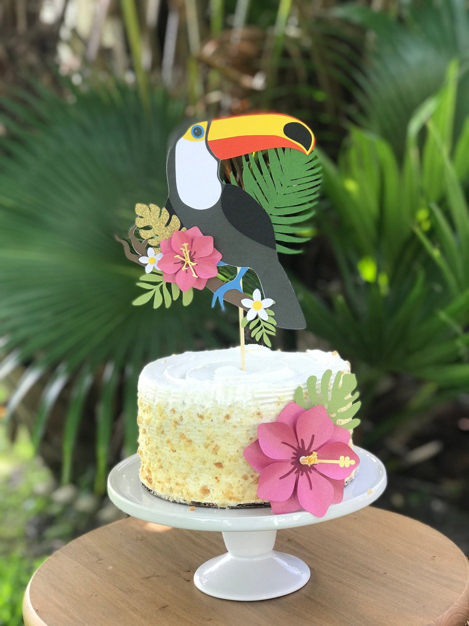 Торт яркий тропический