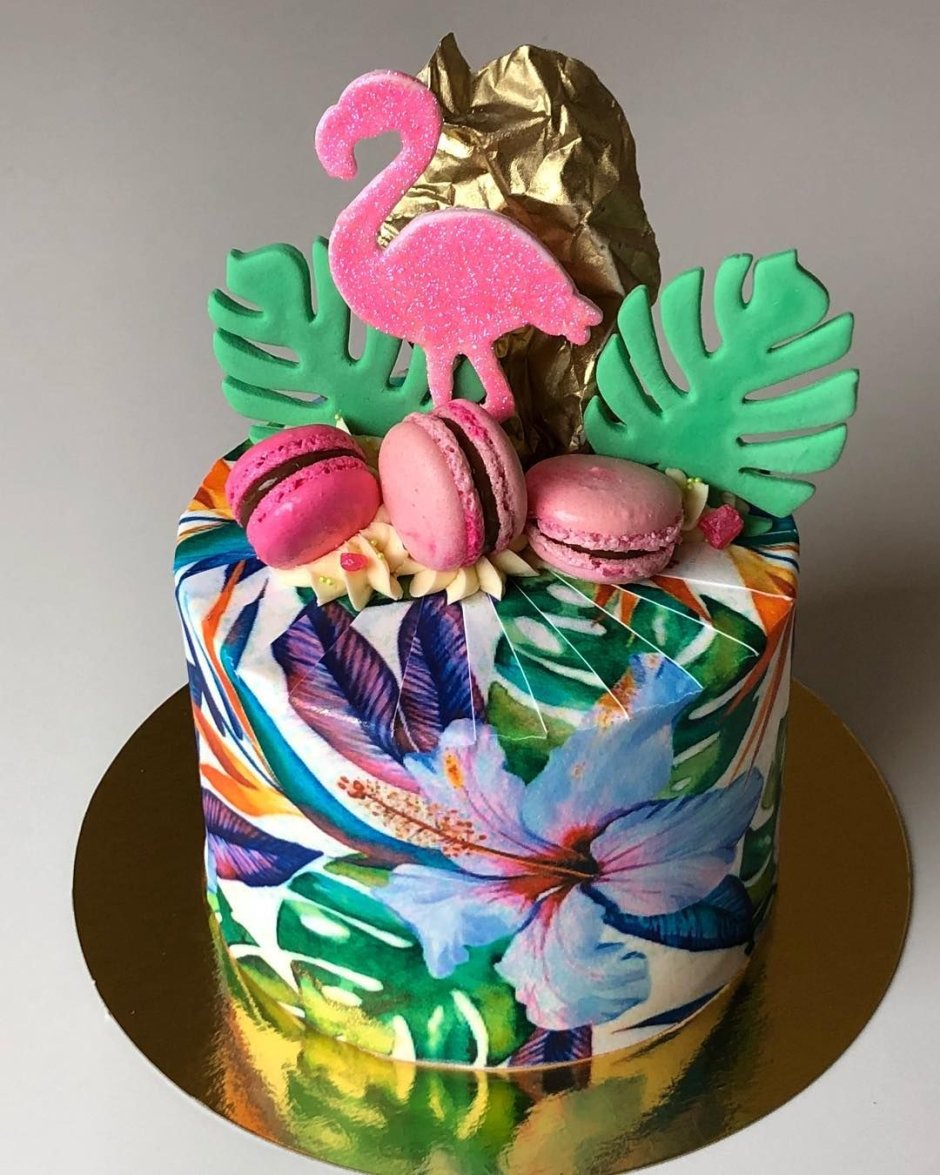 Торт Фламинго для девочки 7 лет