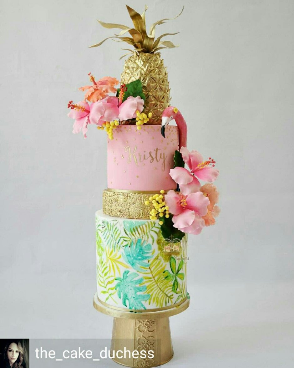 Тортики для девочек на день рождения с Фламинго