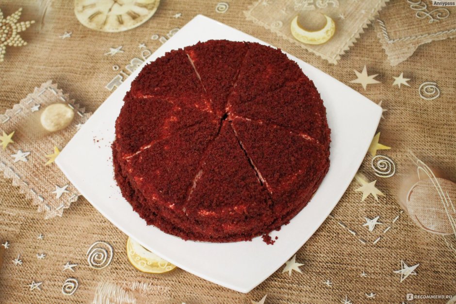 Пекарня Вольчека торт красный бархат