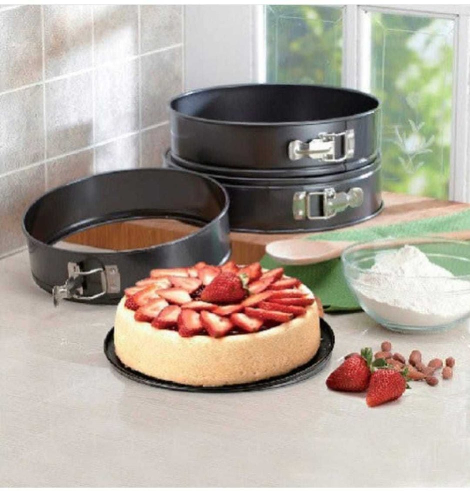 Набор круглых форм для выпечки Cake Mouldes, 3 шт
