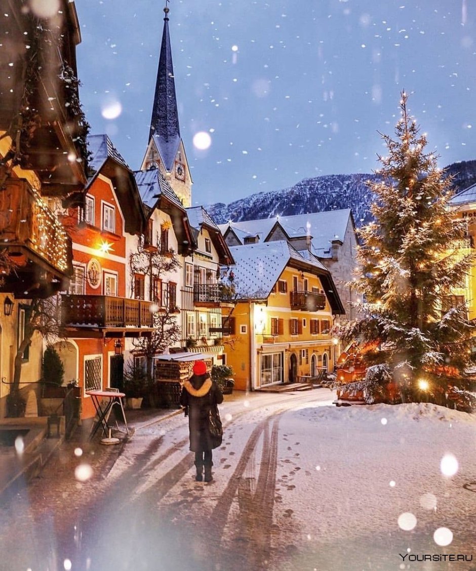 Hallstatt Австрия Christmas