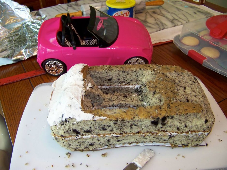 Мини торт с машиной