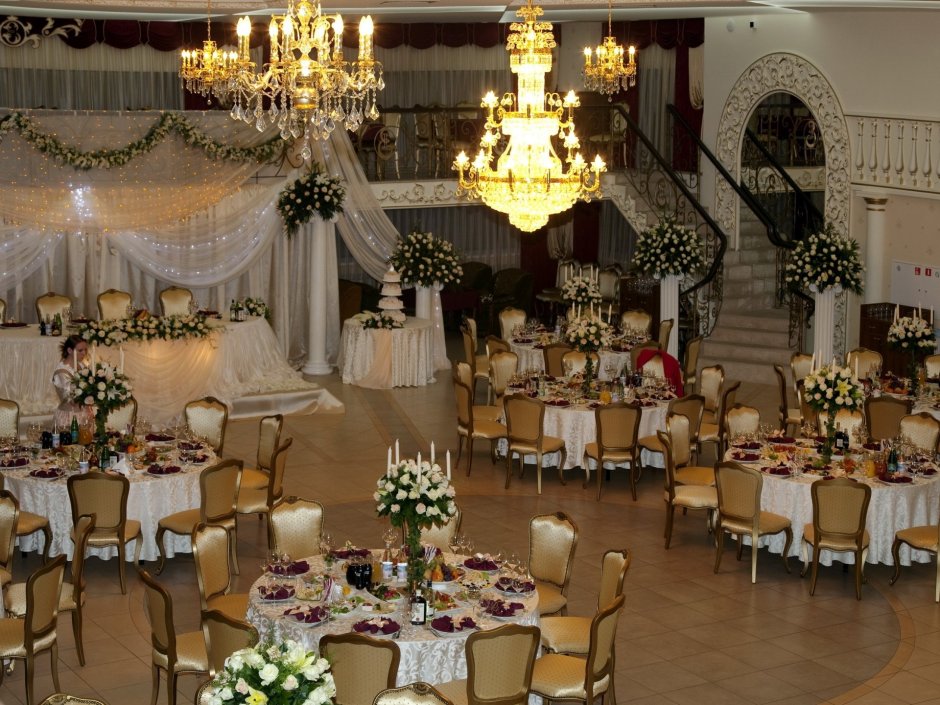 Залы для свадебных банкетов