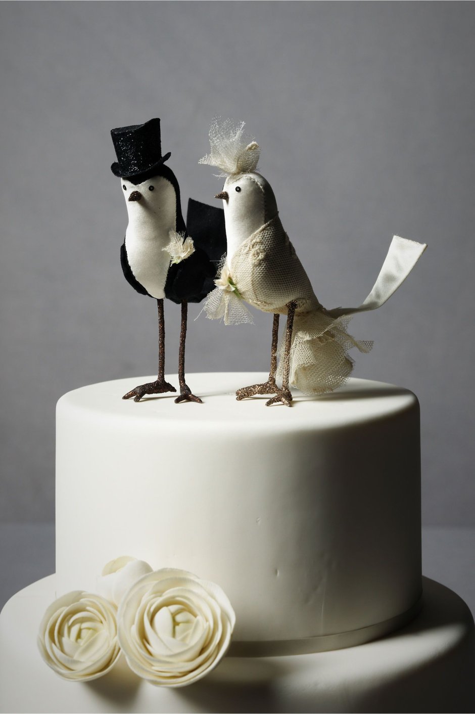 Свадебный торт с перьями