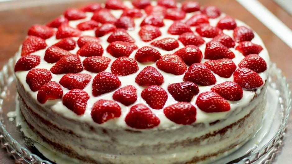 Клубничный торт «бисквит королевы Виктории»