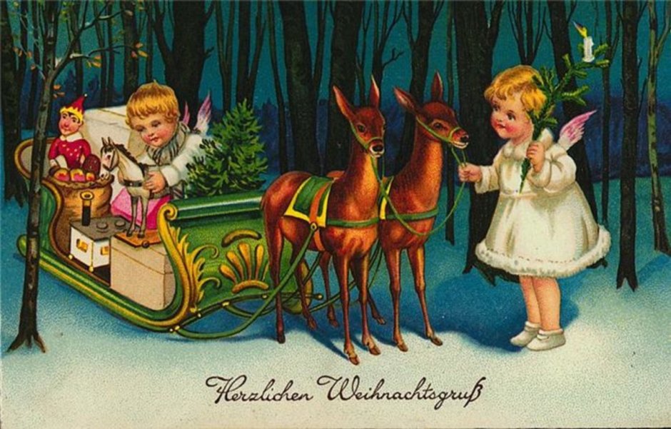 Открытки с Рождеством на немецком