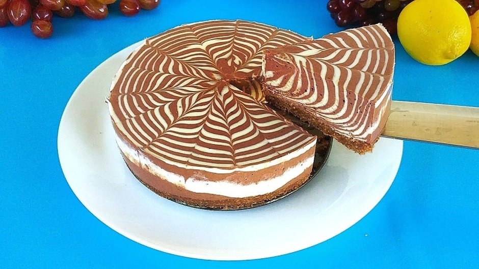 Торт чизкейк Зебра