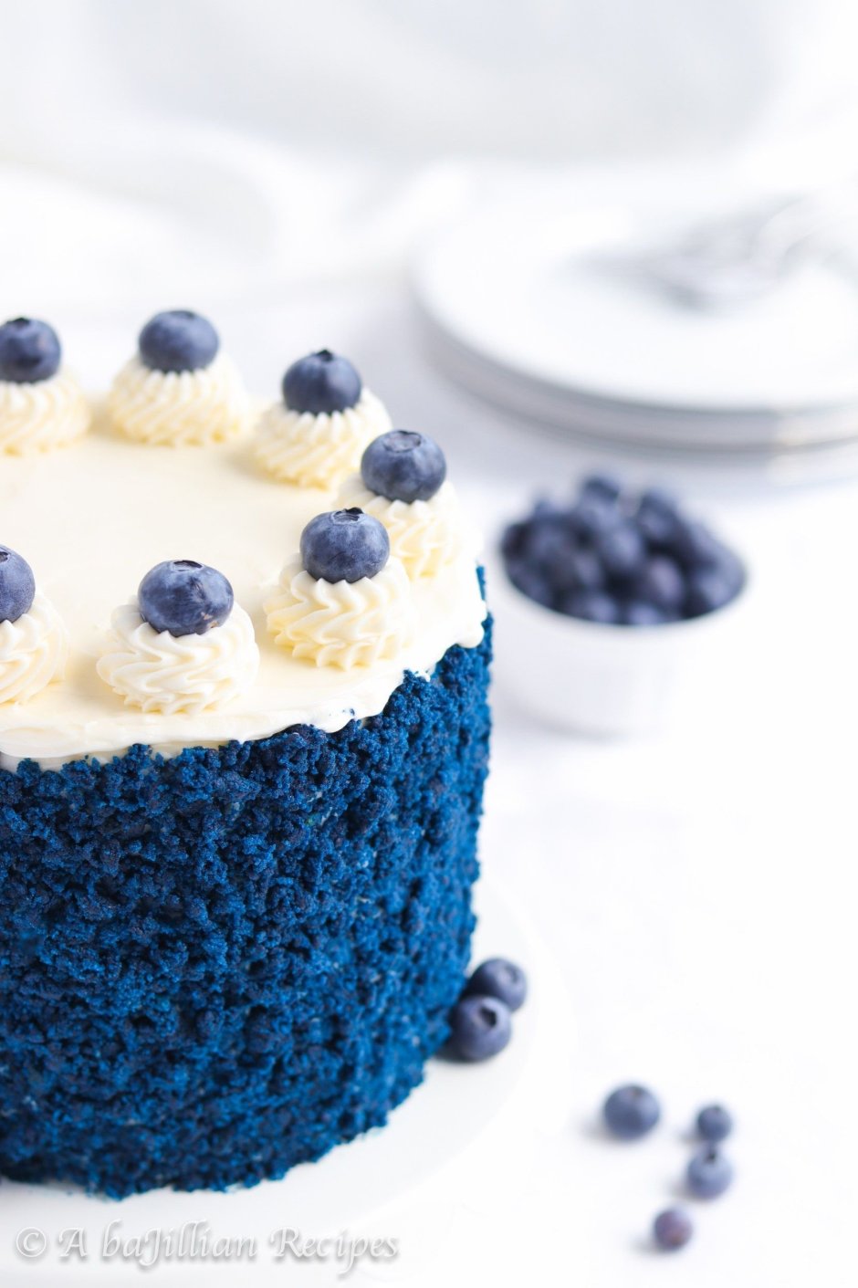 Торт кремовый синий