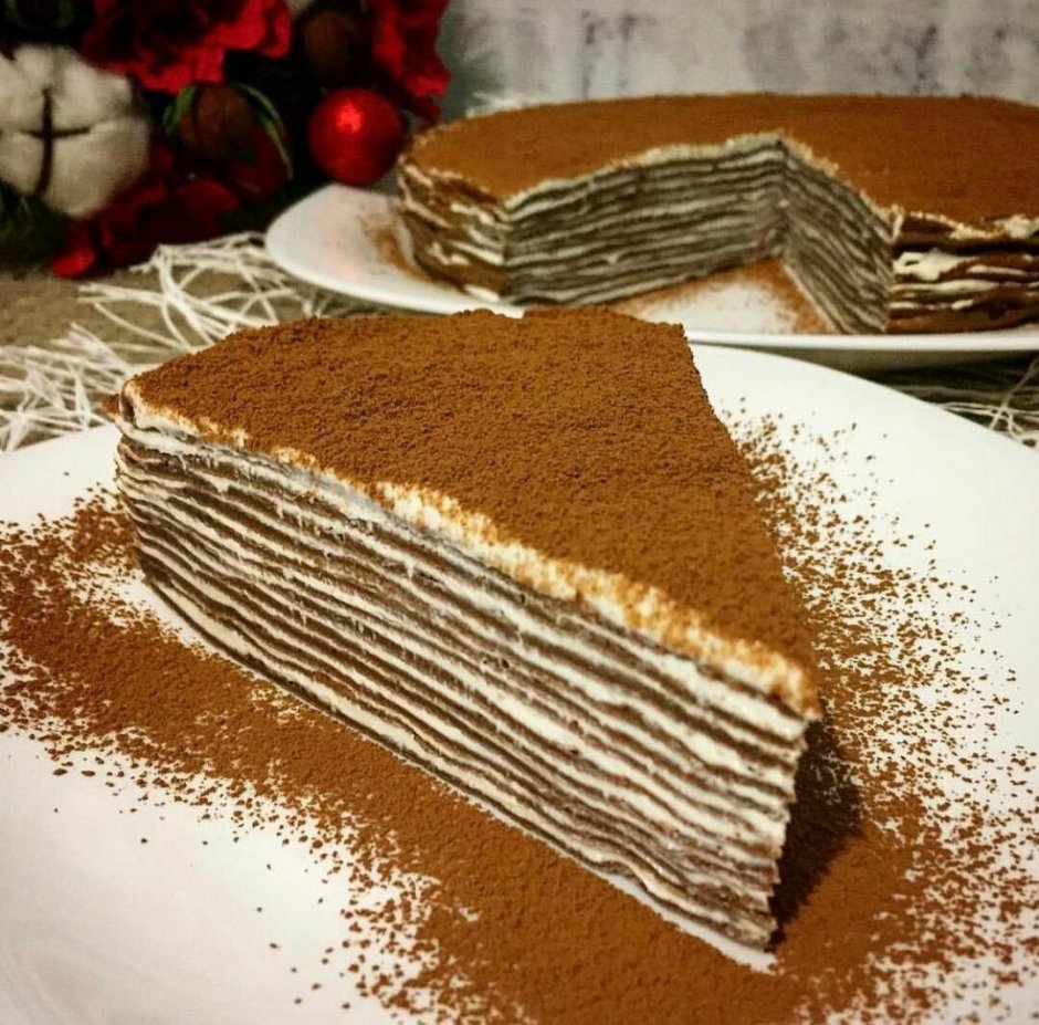 A Vanilla choc Crepe Cake