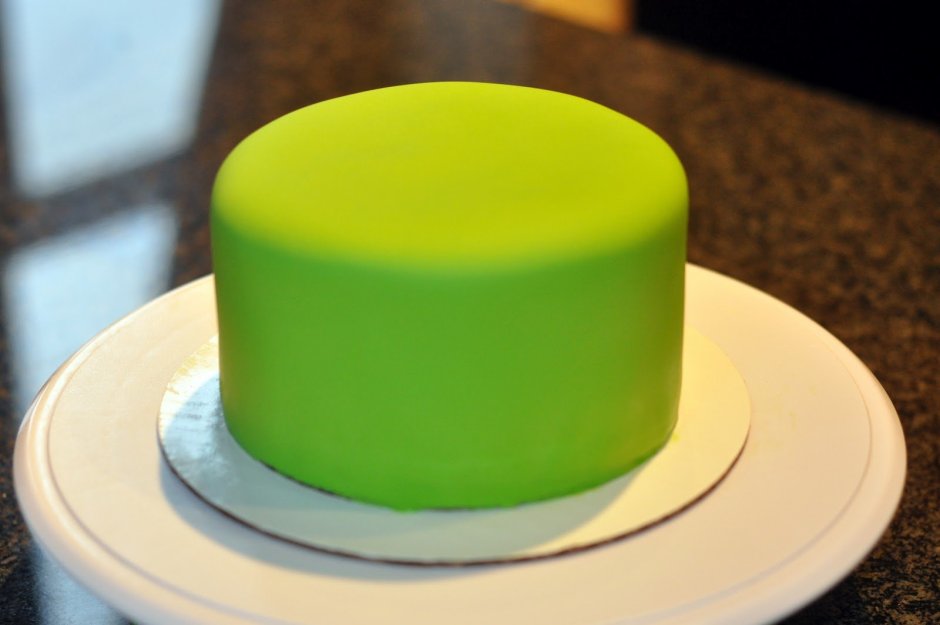 Торт зеленый велюр